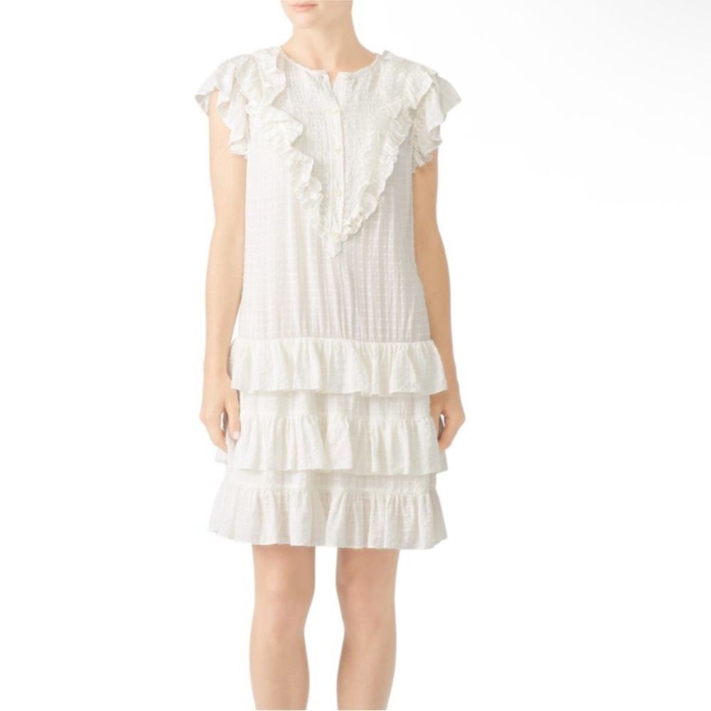 LA VIE | REBECCA TAYLOR Off White Checkered R
Layer Dress Women’s Size X-Small